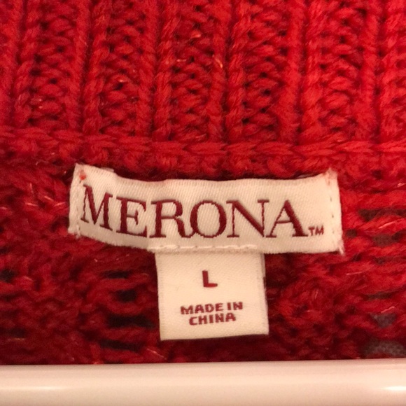 Festive Red Merona Sweater - Picture 2 of 4